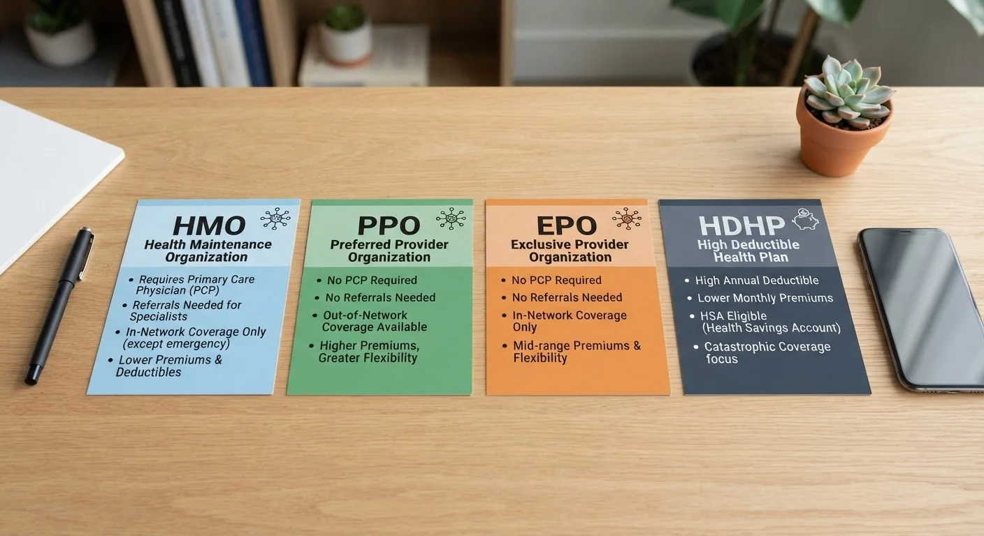 HMO, PPO, EPO, and HDHP: What Sets Each Plan Type Apart