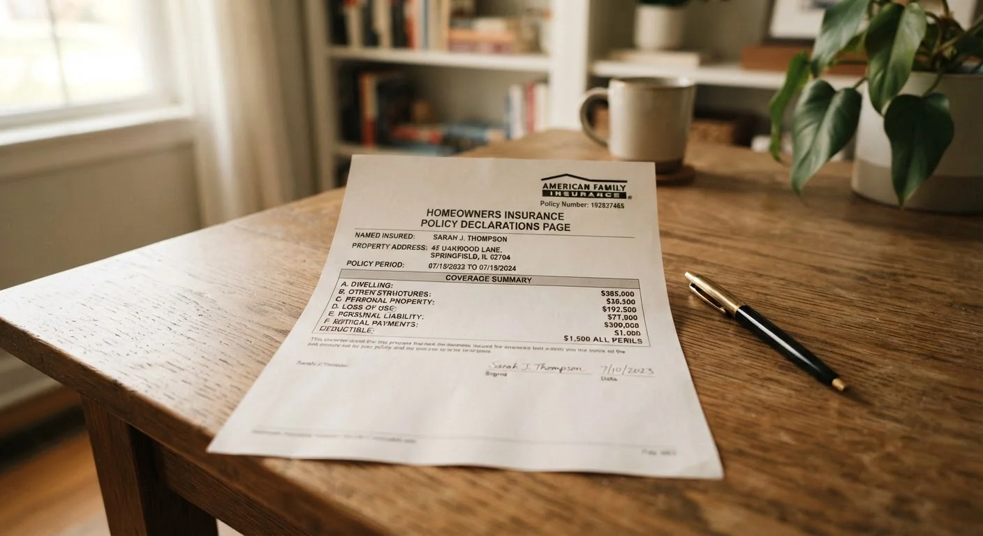 Home Insurance Declarations Page: A Field-by-Field Breakdown