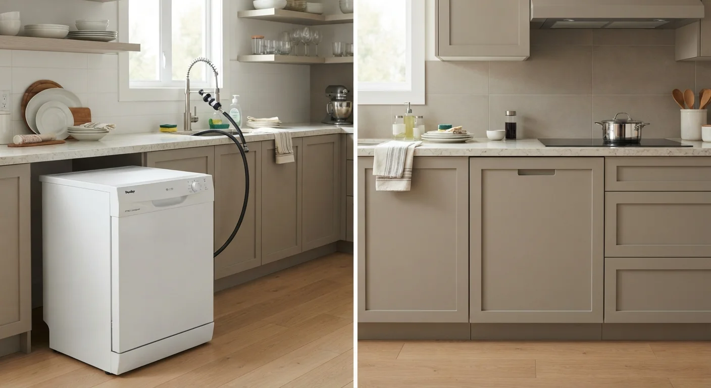 Portable vs. Built-In Dishwashers: Weighing the Practical Differences