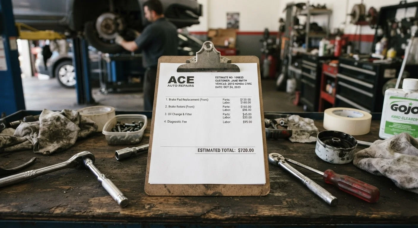 Reading a Mechanic's Estimate Without Getting Lost