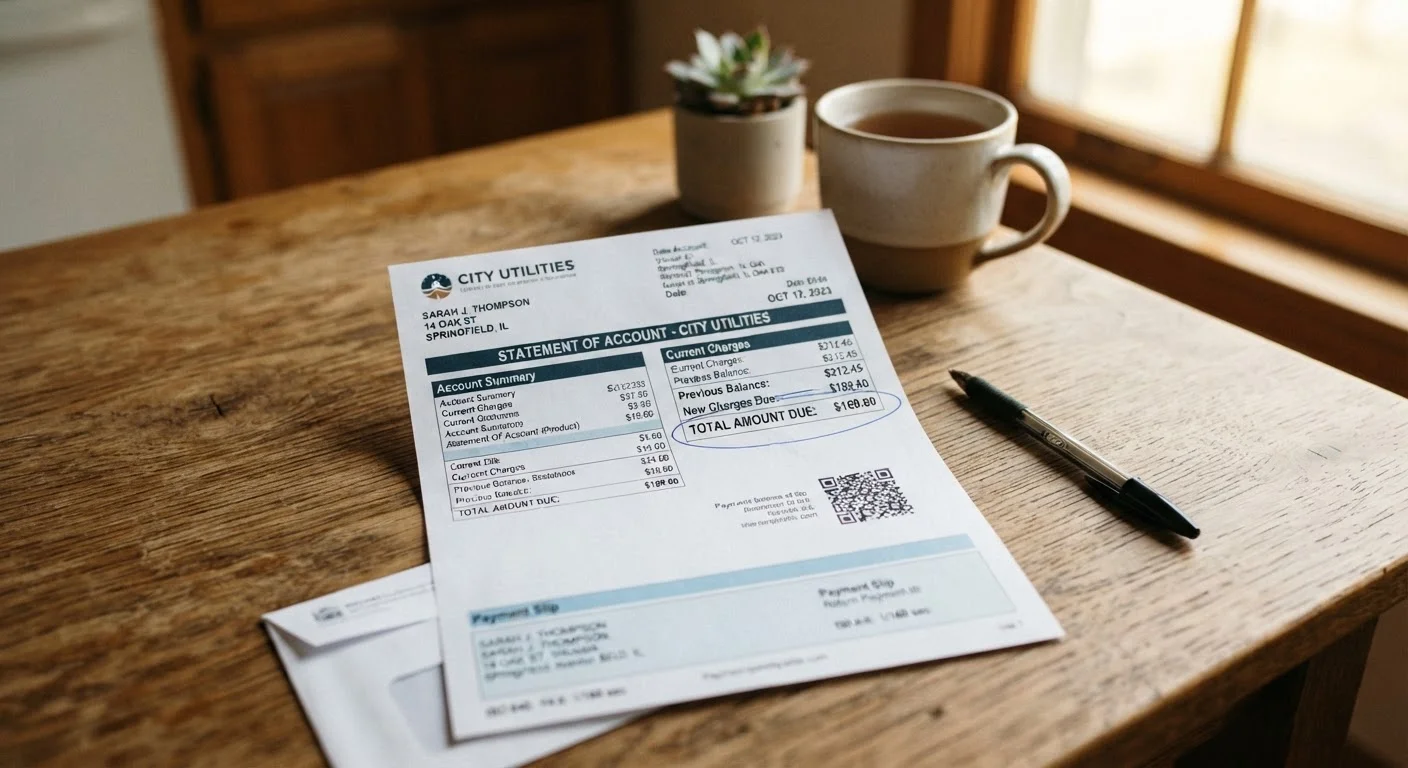 Reading a Utility Bill: What Those Charges Actually Mean