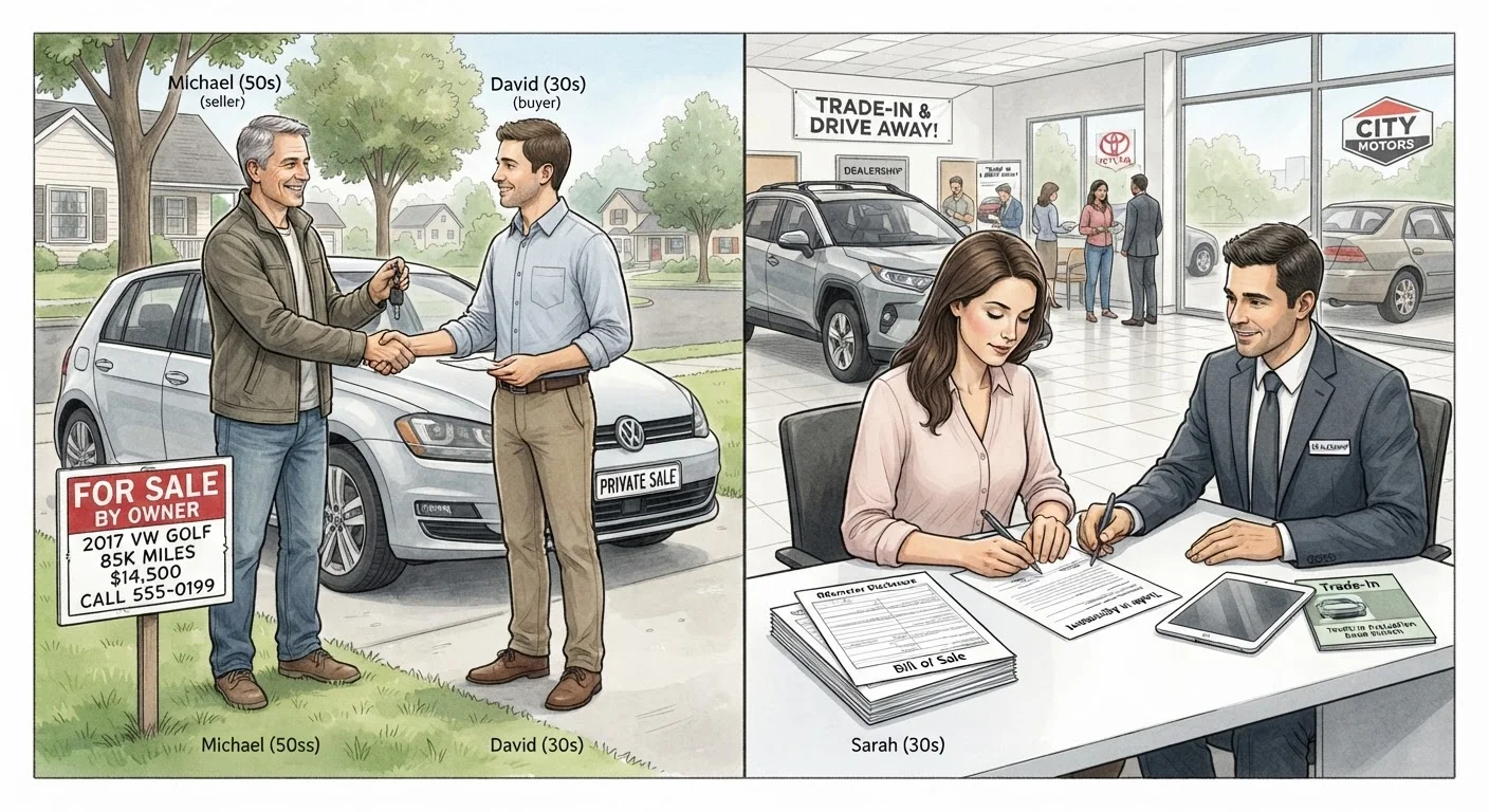 Selling Your Car Privately vs. Trading It In at a Dealership