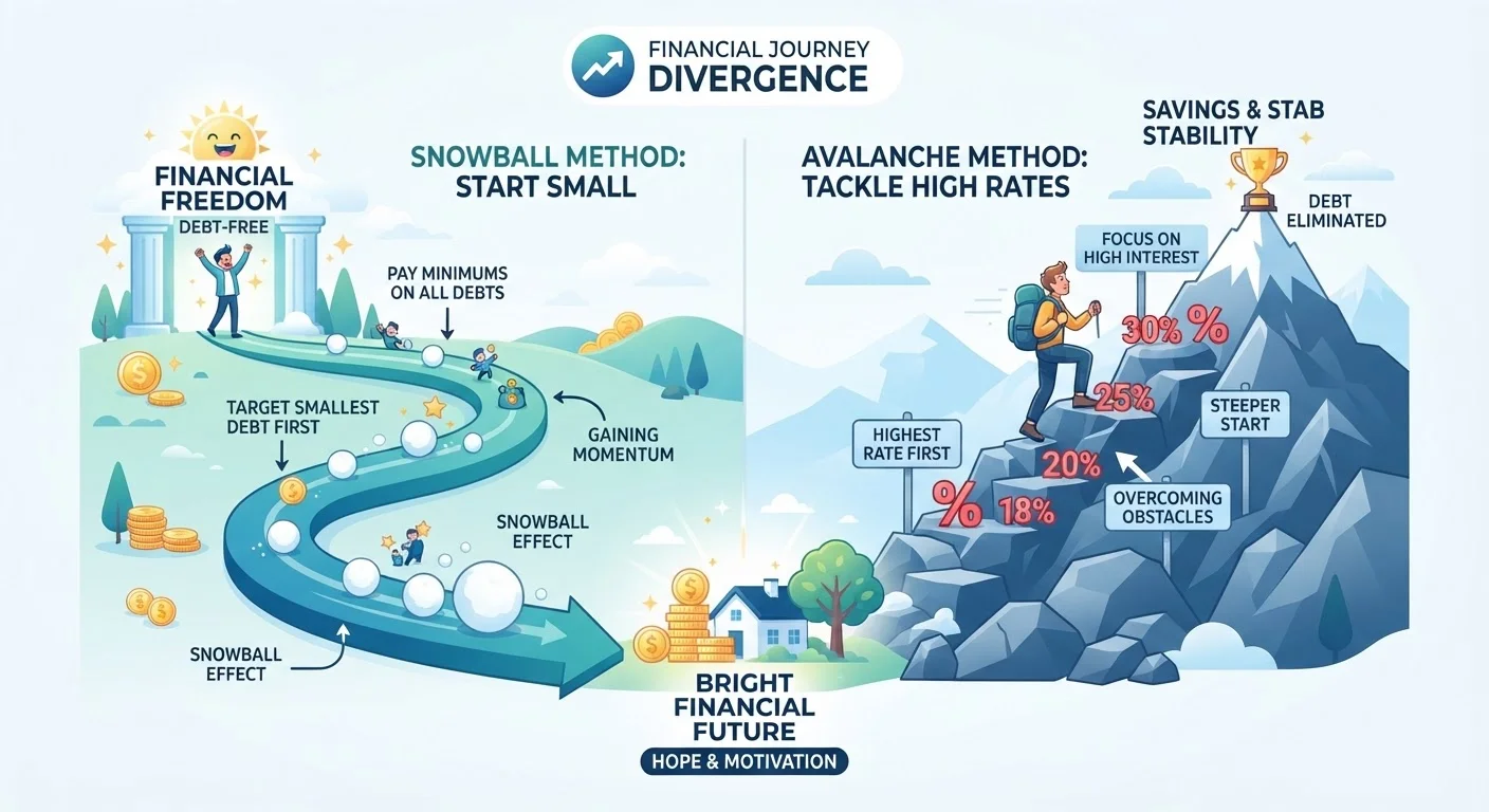 Snowball vs. Avalanche: Two Approaches to Paying Down Debt