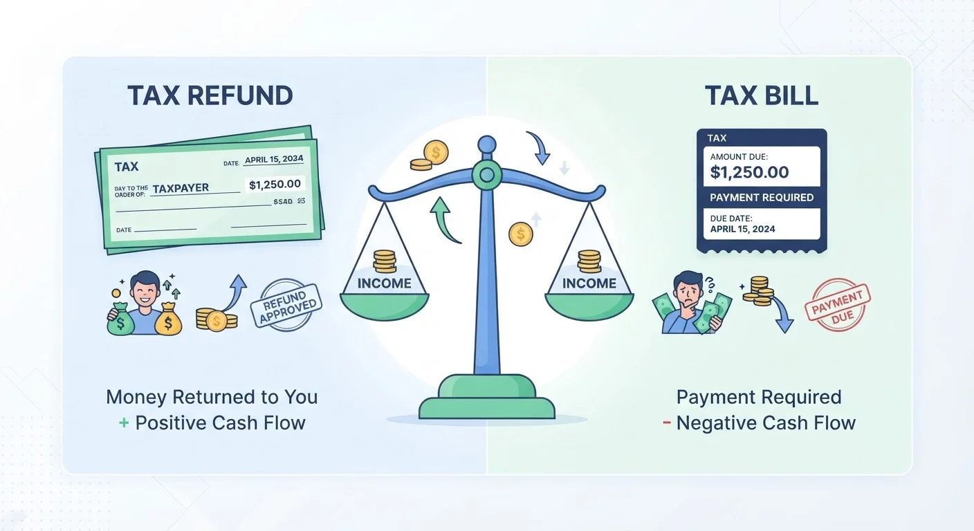 Tax Refund vs. Owing at Filing: Which Is Actually Better