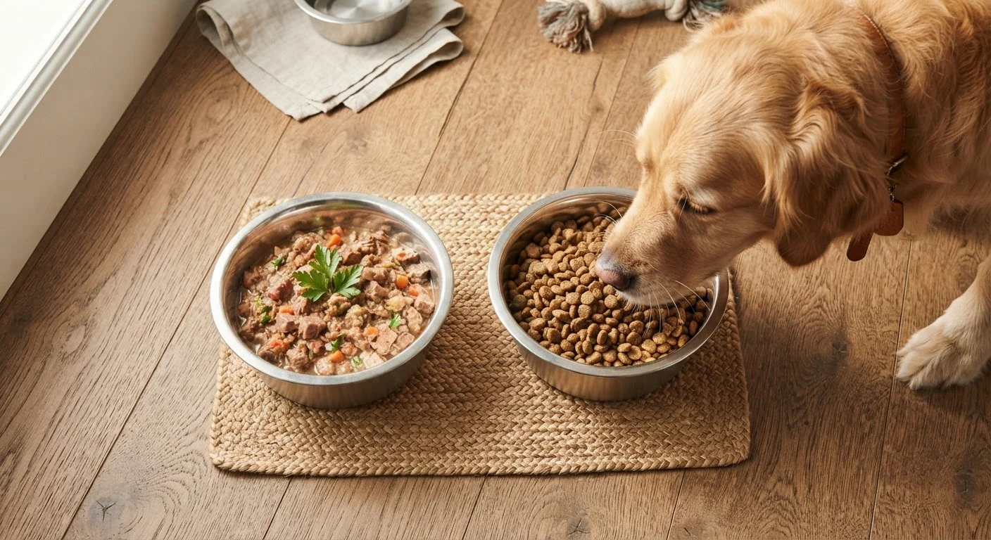 Wet Food vs. Dry Food: Weighing the Tradeoffs for Dogs and Cats