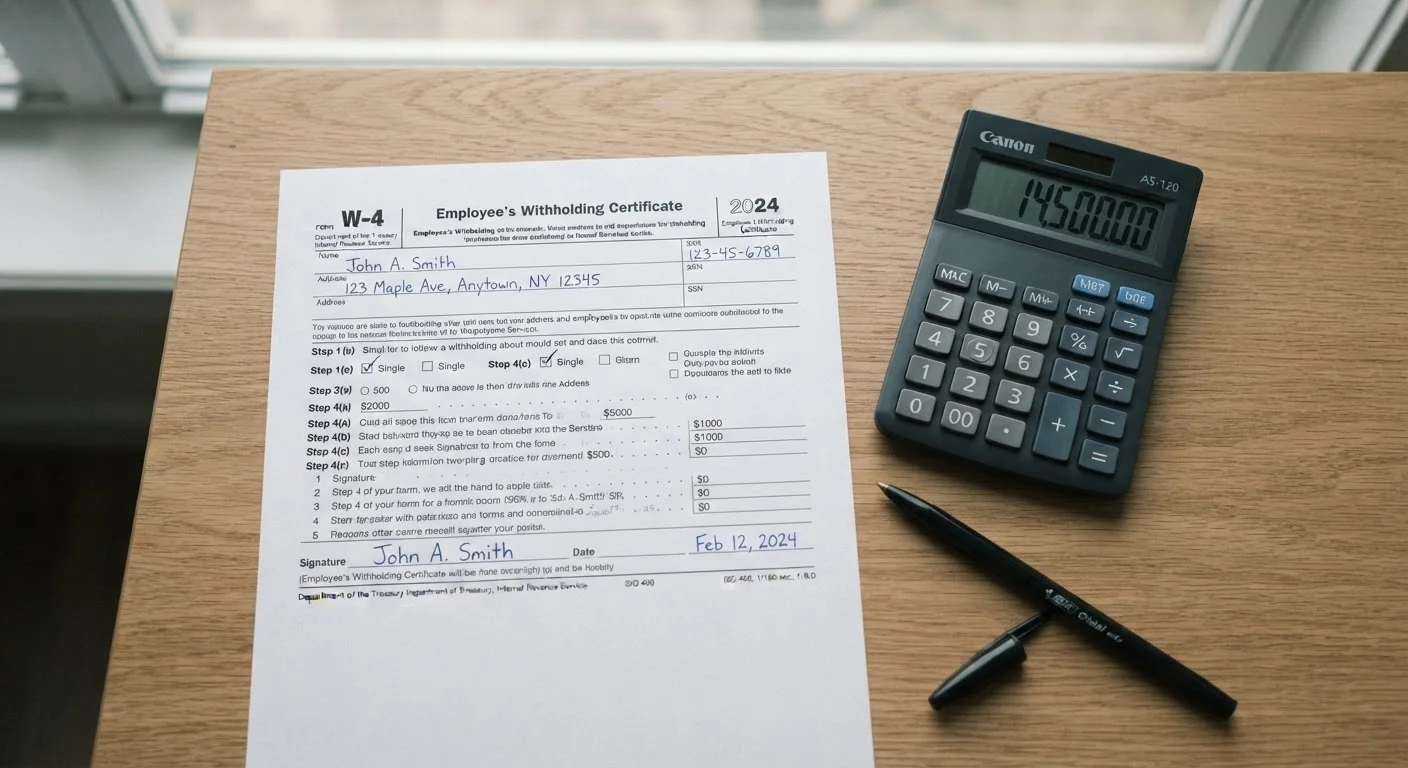 Withholding Too Much — or Too Little — on Your W-4